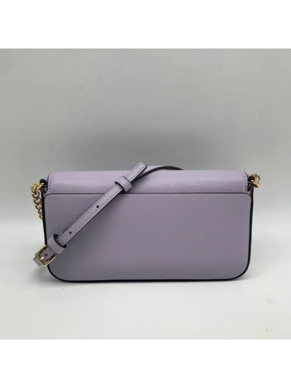 Kate Spade Lavender Saffiano Leather Flap Chain Crossbody Bag